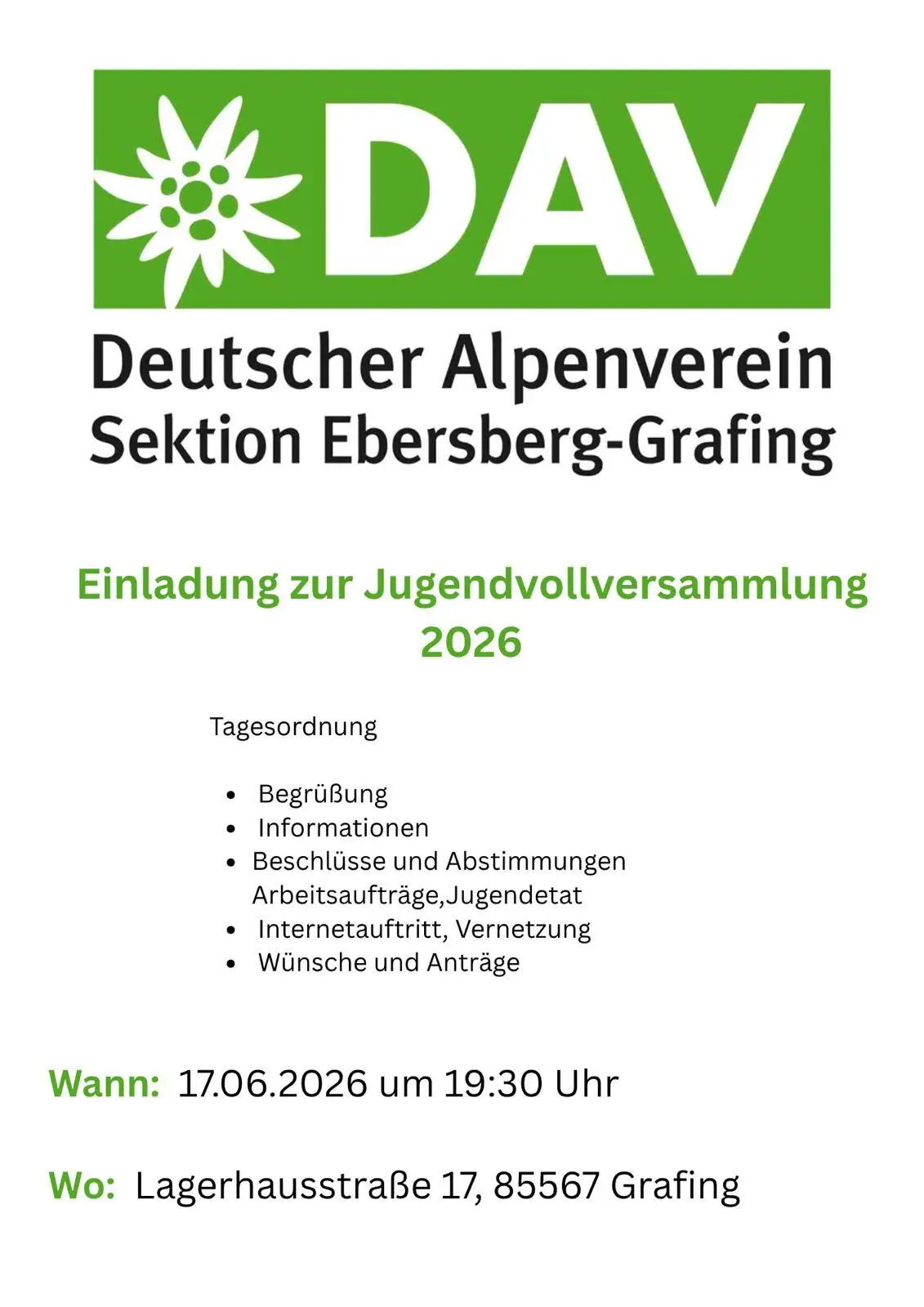 © DAV Sektion Ebersberg-Grafing